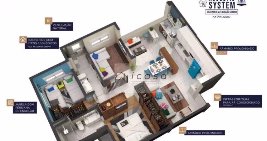 Apartamento com 2 dormitórios à venda, 76 m² por r$ 605.000,00 - vila industrial - são josé dos campos/sp