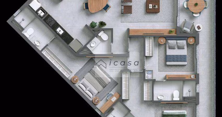 Apartamento com 3 dormitórios à venda, 117 m² por R$ 3.016.000 - Itaguá - Ubatuba/SP