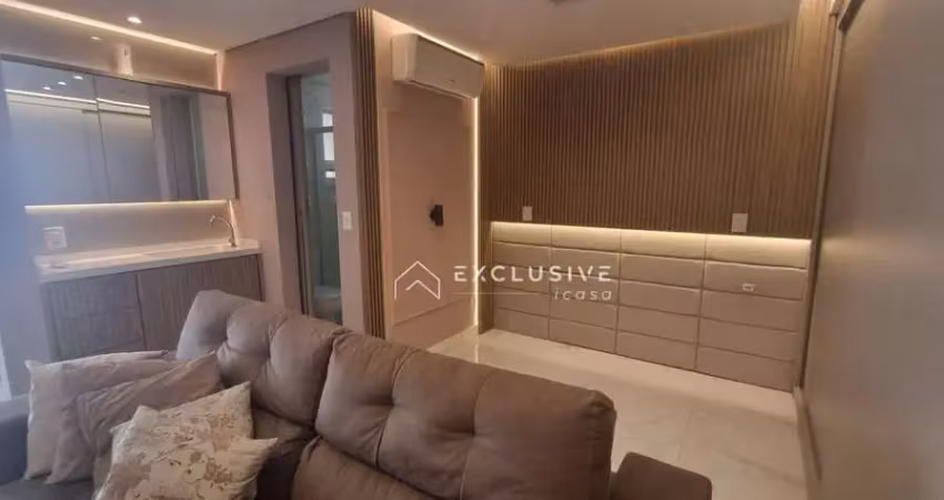 Apartamento com 1 dormitório para alugar, 50 m² por r$ 4.615,00/mês - jardim aquarius - são josé dos campos/sp