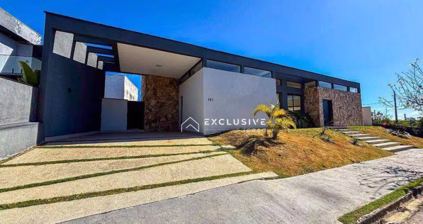 Casa com 4 dormitórios, 200 m² - venda por r$ 1.400.000,00 ou aluguel por r$ 8.610,00/mês - condomínio terras do vale - caçapava/sp