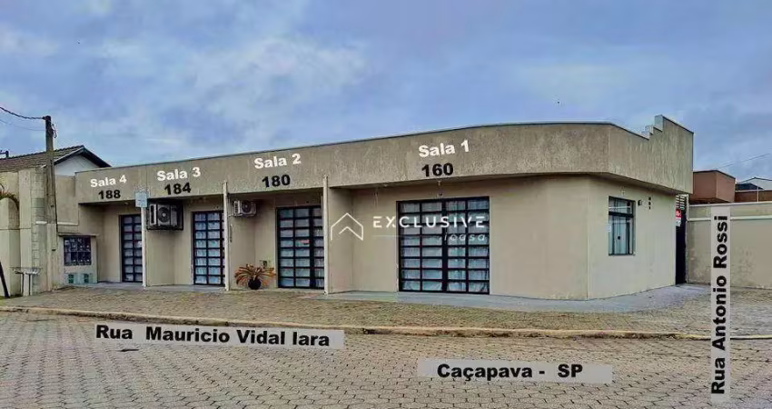 Sala, 68 m² - venda por r$ 745.000,00 ou aluguel por r$ 1.035,83/mês - village das flores - caçapava/sp