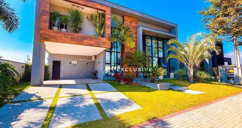 Sobrado com 4 dormitórios à venda, 312 m² por r$ 2.820.000,00 - condomínio residencial ecopark bourbon  - caçapava/sp