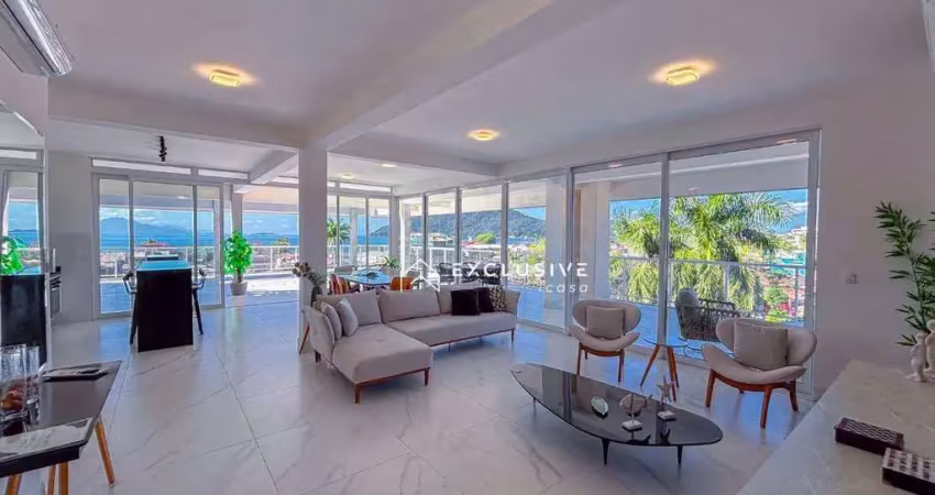 Cobertura com 3 dormitórios, 500 m² - venda por r$ 4.950.000,00 ou aluguel por r$ 15.975,00/mês - barra da lagoa - ubatuba/sp