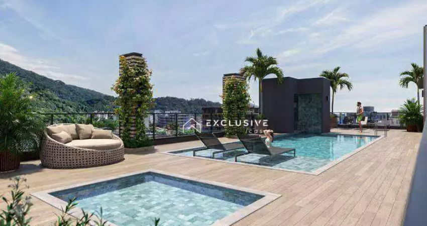 Apartamento com 1 dormitório à venda, 39 m² por r$ 363.000,00 - toninhas	 - ubatuba/sp