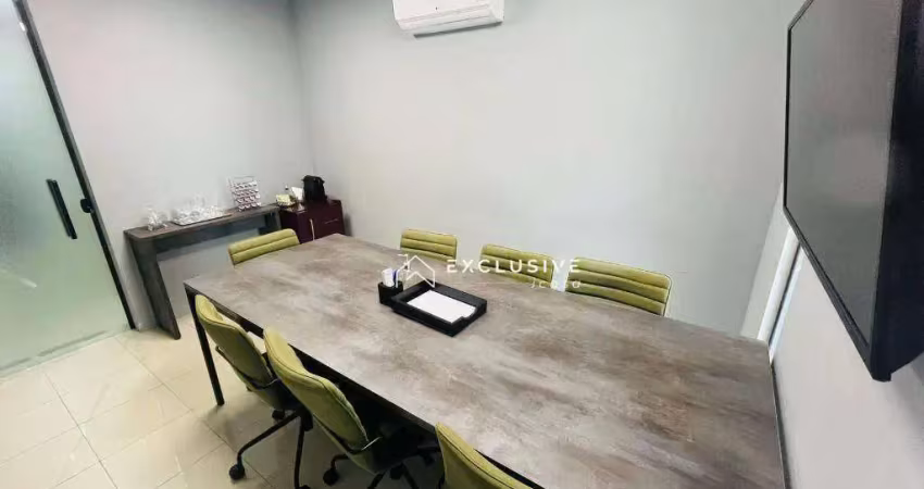 Sala para alugar, 90 m² por r$ 7.600,00/mês - jardim aquarius - são josé dos campos/sp