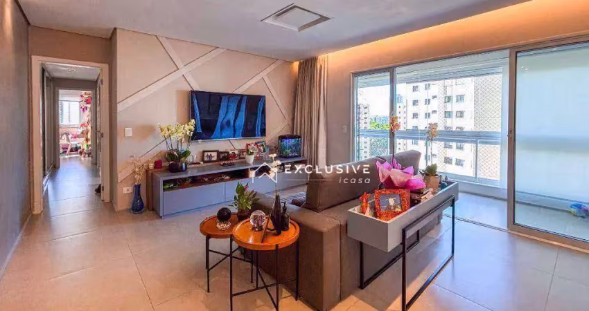 Apartamento com 3 dormitórios à venda, 140 m² por r$ 1.800.000,00 - vila ema - são josé dos campos/sp