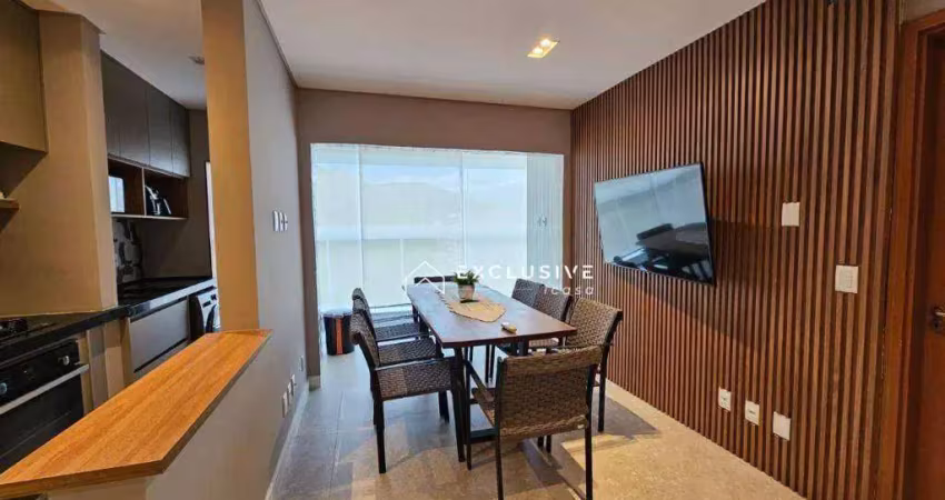 Apartamento com 2 dormitórios à venda, 70 m² por r$ 900.000,00 - toninhas - ubatuba/sp