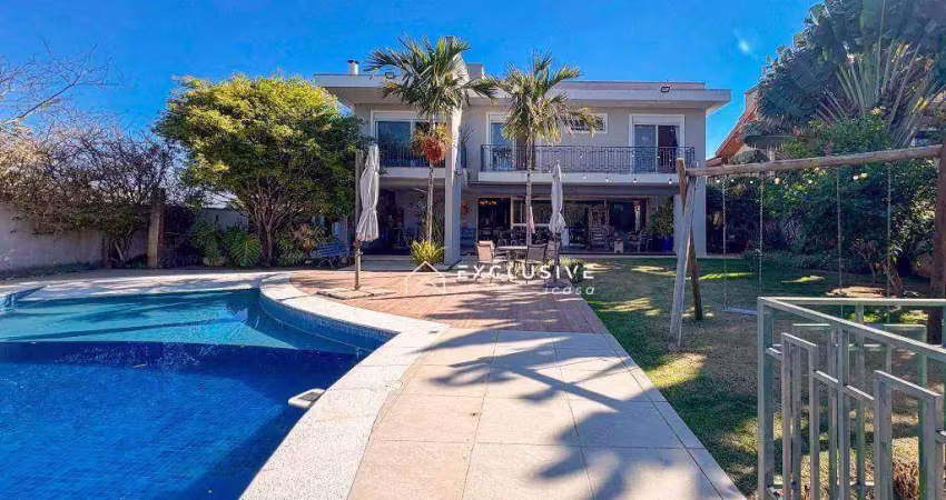 Sobrado com 4 dormitórios à venda, 523 m² por r$ 5.200.000,00 - condomínio reserva do paratehy - são josé dos campos/sp