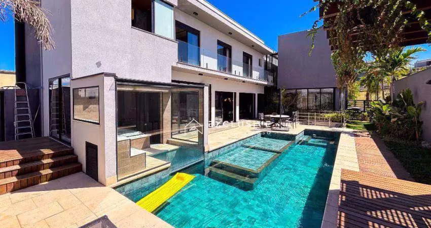 Sobrado com 5 dormitórios à venda, 492 m² por r$ 6.800.000,00 - condomínio reserva do paratehy - são josé dos campos/sp