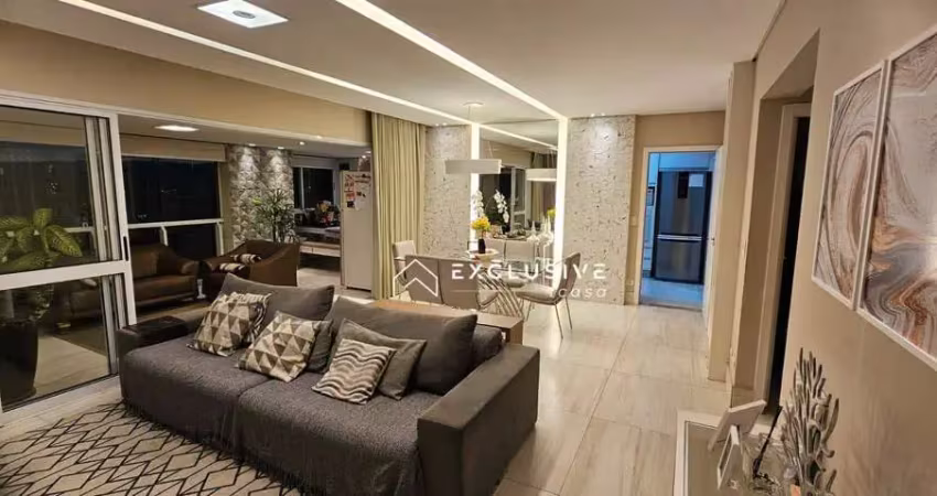 Apartamento com 4 dormitórios à venda, 184 m² por r$ 2.900.000,00 - jardim aquarius - são josé dos campos/sp