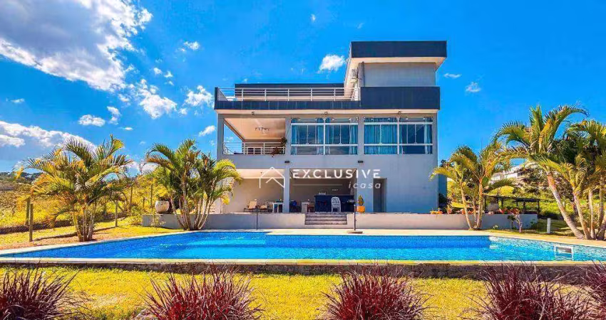 Sobrado com 4 dormitórios à venda, 565 m² por r$ 2.335.000,00 - condomínio terras de santa mariana - caçapava/sp