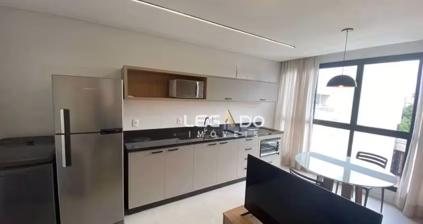 Apartamento mobiliado com 1 dormitório, 37 m² - Locação: R$ 2.500/mês - Saguaçu - Joinville/SC
