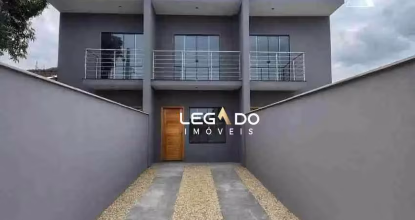 Casa  geminada nova com 3 dormitórios à venda, 98 m² por r$ 470.000 - boa vista - joinville/sc