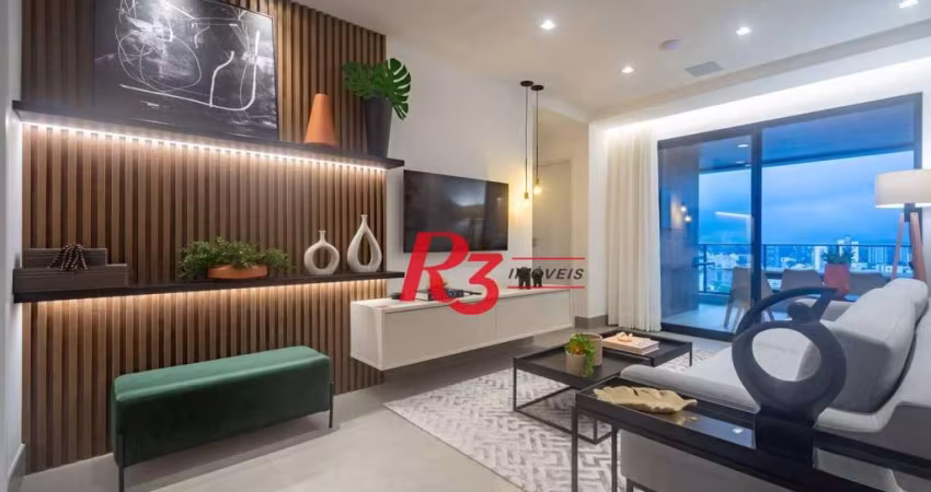 Apartamento com 2 dormitórios à venda, 83 m² por R$ 1.202.500,00 - Boqueirão - Santos/SP