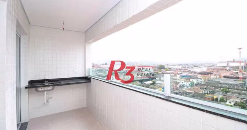 Apartamento com 1 dormitório à venda, 43 m² por R$ 395.000,00 - Macuco - Santos/SP
