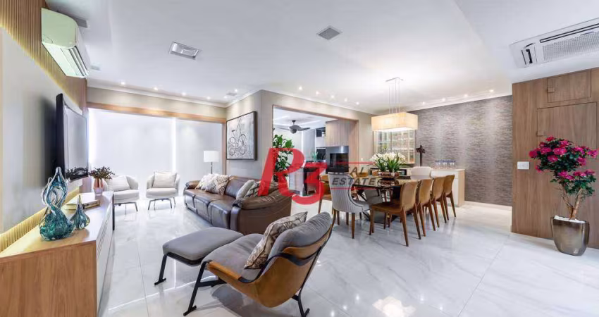 Apartamento à venda, 166 m² por R$ 2.520.000,00 - Pompéia - Santos/SP
