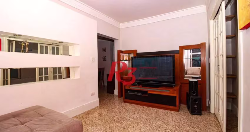 Apartamento com 3 dormitórios para alugar, 94 m² por r$ 5.000,00/mês - ponta da praia - santos/sp