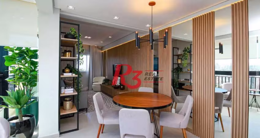 Apartamento à venda, 78 m² por R$ 970.000,00 - Marapé - Santos/SP