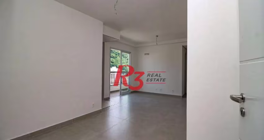 Apartamento com 2 dormitórios à venda, 66 m²  marapé - santos/sp