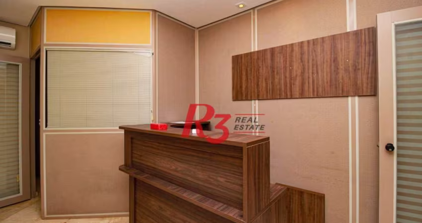 Sala para alugar, 134 m² por R$ 5.000,02/mês - Campo Grande - Santos/SP