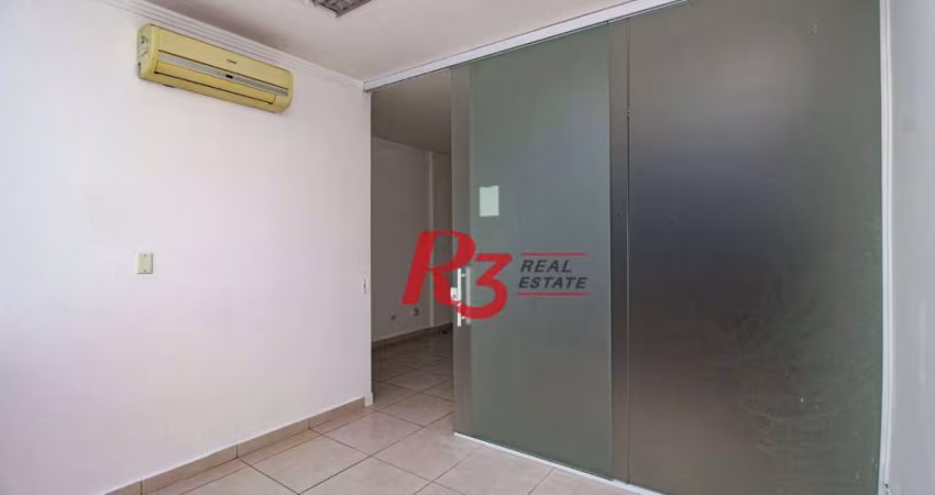 Sala para alugar, 90 m² por R$ 3.600,00/mês - Centro - Santos/SP