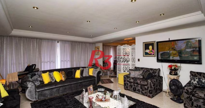 Apartamento com 3 dormitórios à venda, 244 m² - Gonzaga - Santos/SP