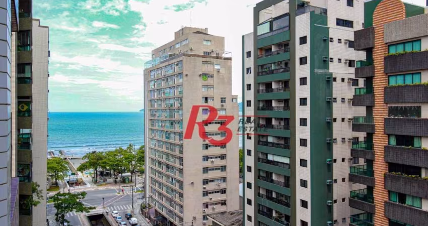 Apartamento com 3 dormitórios à venda, 120 m² por R$ 1.300.000,00 - Embaré - Santos/SP