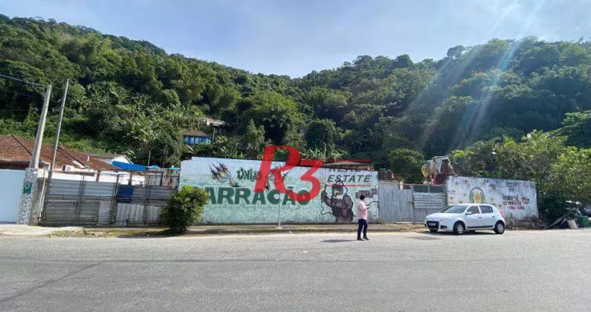Terreno, 1840 m² - venda por r$ 4.000.000,00 ou aluguel por r$ 20.000,00/mês - marapé - santos/sp