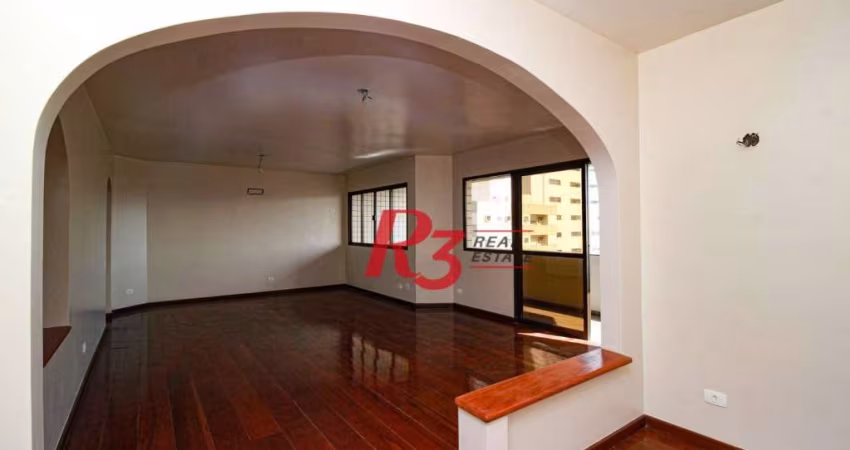 Apartamento para venda ou locação com 3 dormitórios à venda, 163 m² - Boqueirão - Santos/SP