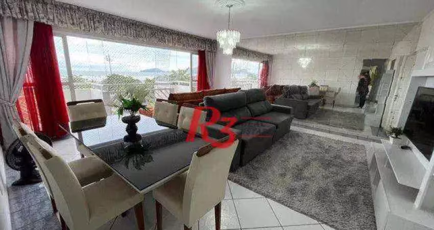 Apartamento, 163 m² - venda por r$ 3.025.000,00 ou aluguel por r$ 12.000,02/mês - gonzaga - santos/sp
