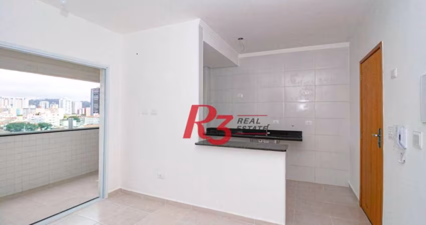 Apartamento à venda, 59 m² por R$ 520.000,00 - Macuco - Santos/SP