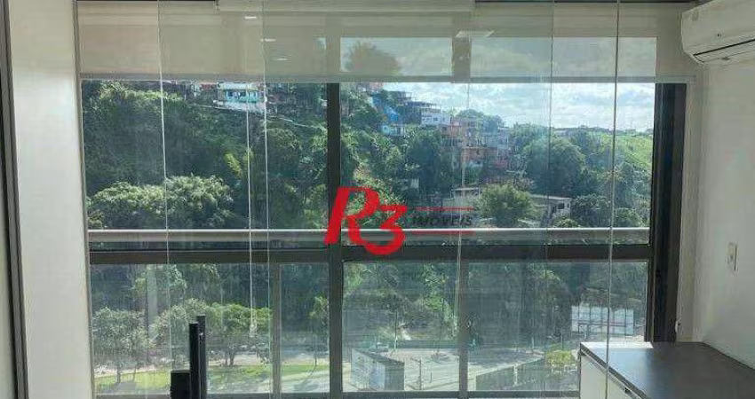 Sala para alugar, 42 m² por R$ 4.000,02/mês - Valongo - Santos/SP