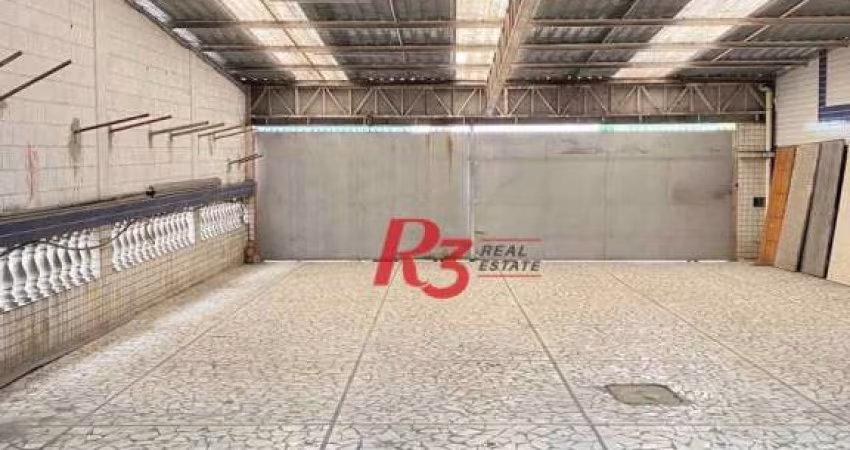 Galpão para alugar, 738 m² por R$ 15.700,00/mês - Centro - Santos/SP