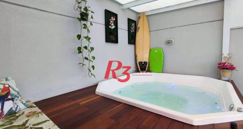 Apartamento Garden com 2 dormitórios à venda, 154 m² por R$ 1.400.000,00 - Campo Grande - Santos/SP
