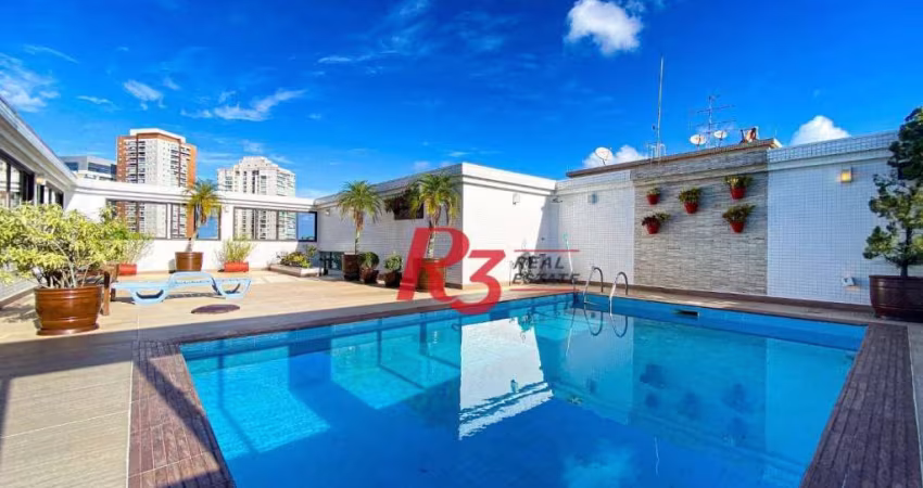 Cobertura à venda, 540 m² por R$ 4.400.000,00 - Ponta da Praia - Santos/SP