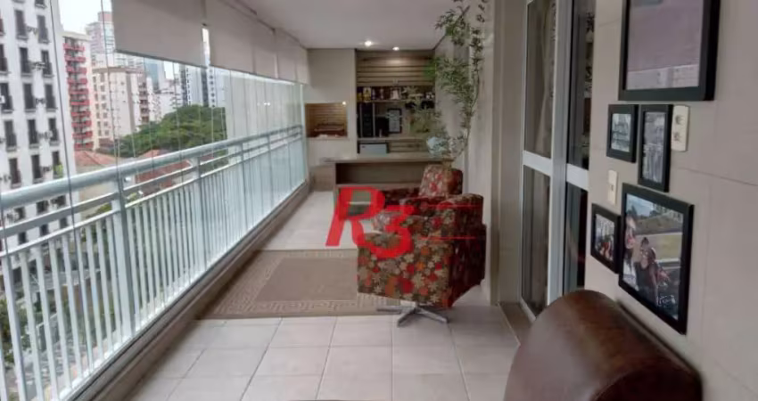 Apartamento à venda, 165 m² por r$ 2.120.000,00 - gonzaga - santos/sp