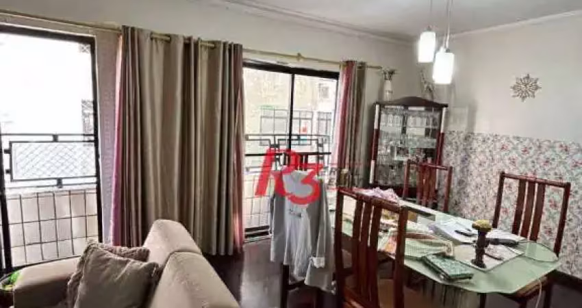 Apartamento com 3 dormitórios à venda, 128 m² por r$ 850.000,00 - gonzaga - santos/sp