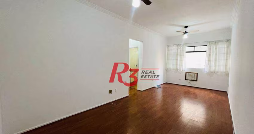 Apartamento com 1 dormitório para alugar, 63 m² por R$ 3.200,00/mês - Boqueirão - Santos/SP