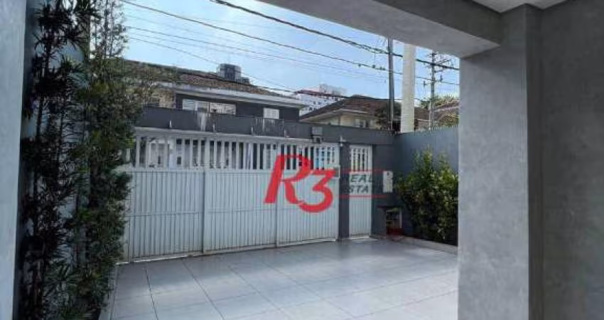 Sobrado com 4 suítes à venda, 240 m² por R$ 2.700.000 - Boqueirão - Santos/SP
