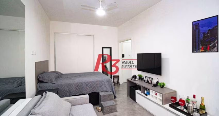 Studio com 1 dormitório à venda, 31 m² por R$ 380.000,00 - Embaré - Santos/SP