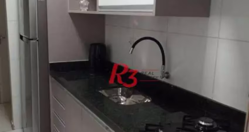 Apartamento à venda, 54 m² por r$ 265.000,00 - chico de paula - santos/sp