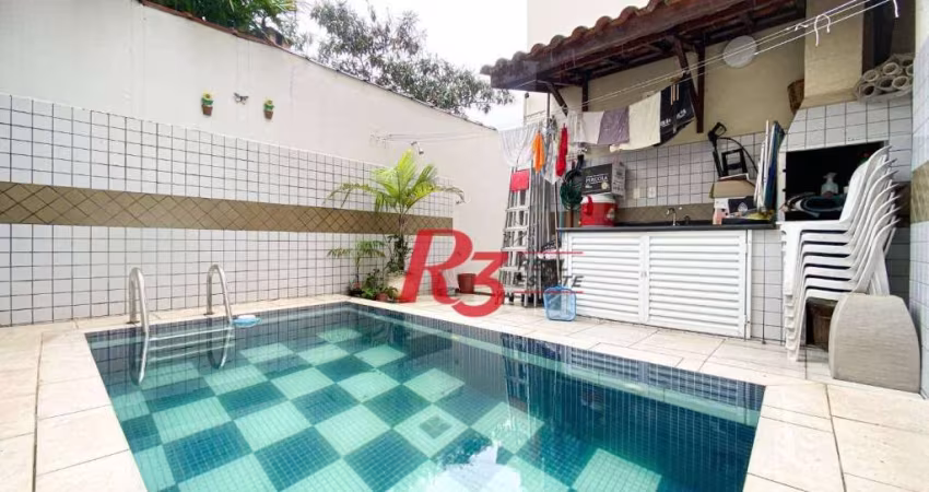 Sobrado com 3 dormitórios à venda, 130 m² por R$ 980.000 no José Menino - Santos/SP