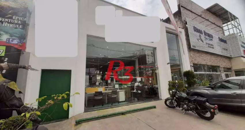 Loja para alugar, 240 m² por r$ 16.500,00/mês - embaré - santos/sp