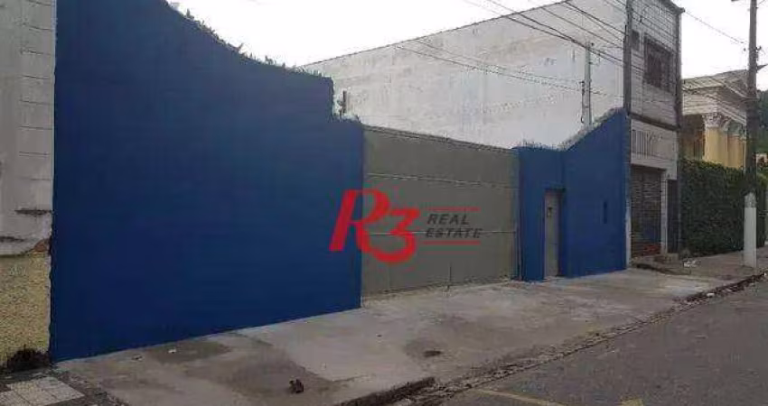 Terreno para alugar, 745 m² por R$ 7.740,00/mês - Vila Nova - Santos/SP