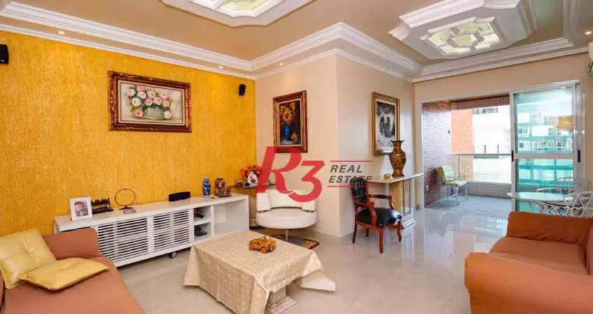 Apartamento com 2 dormitórios à venda, 115 m² por r$ 1.380.000,00 - embaré - santos/sp