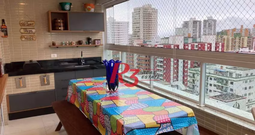 Apartamento à venda, 112 m² por r$ 1.400.000,00 - canto do forte - praia grande/sp