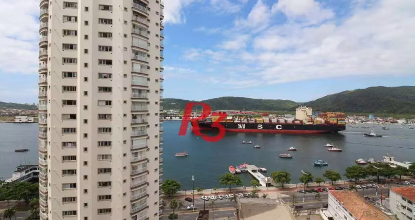 Cobertura com 3 dormitórios à venda, 227 m² por r$ 1.650.000,00 - ponta da praia - santos/sp