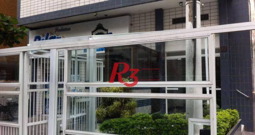 Apartamento com 1 dormitório à venda, 63 m² por R$ 340.000,00 - Boqueirão - Santos/SP