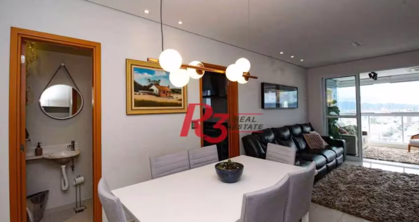 Apartamento com 3 dormitórios à venda, 129 m² por r$ 1.810.000,00 - aparecida - santos/sp