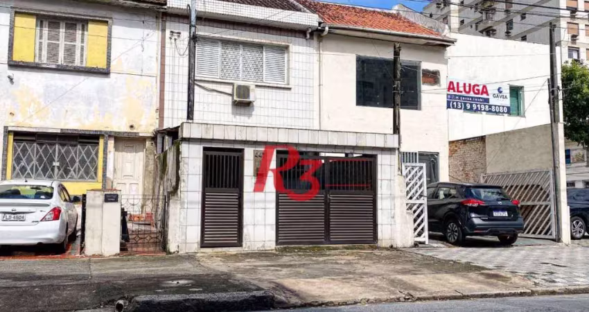 Sobrado com 2 dormitórios, 100 m² - venda por R$ 1.000.000,00 ou aluguel por R$ 7.480,00/mês - Embaré - Santos/SP